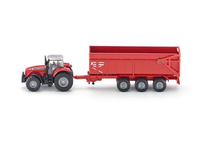 Siku 1844 Massey Ferguson tractor with trailer 1:87 scale